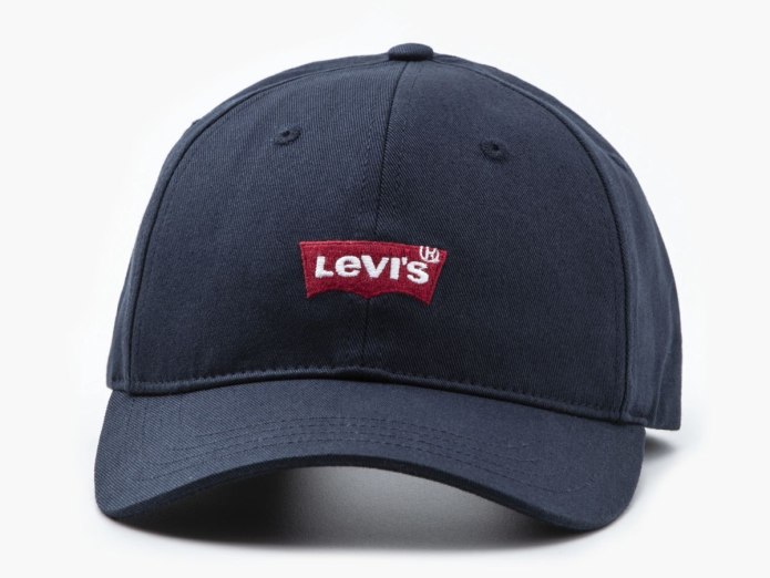 Levis кепка мужская черная