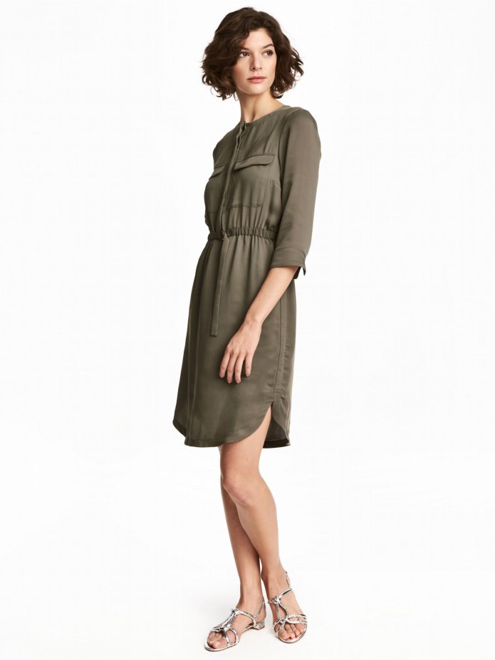 Розовое платье h&m