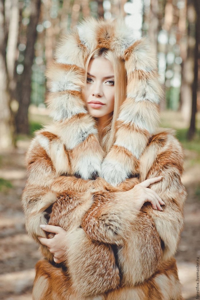 Шуба Регины Фурс из лисы