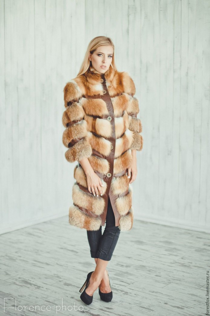 Шуба из лисы Saga Fox Royal