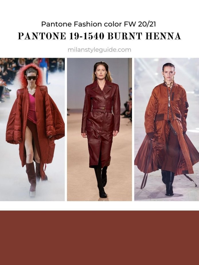 Pantone 2021 осень зима