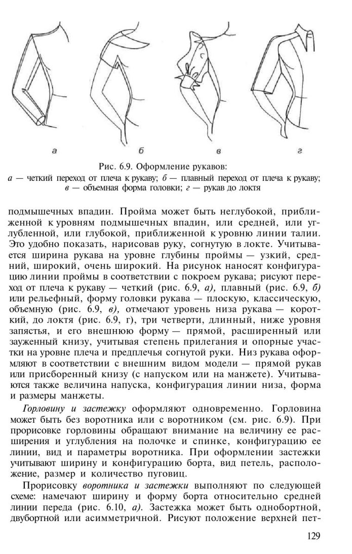 Членение деталей одежды