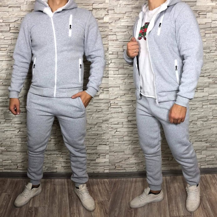 Теплый спортивный костюм мужской