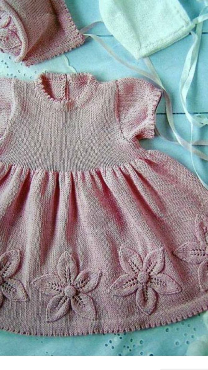 Платье для девочки 2 года спицами