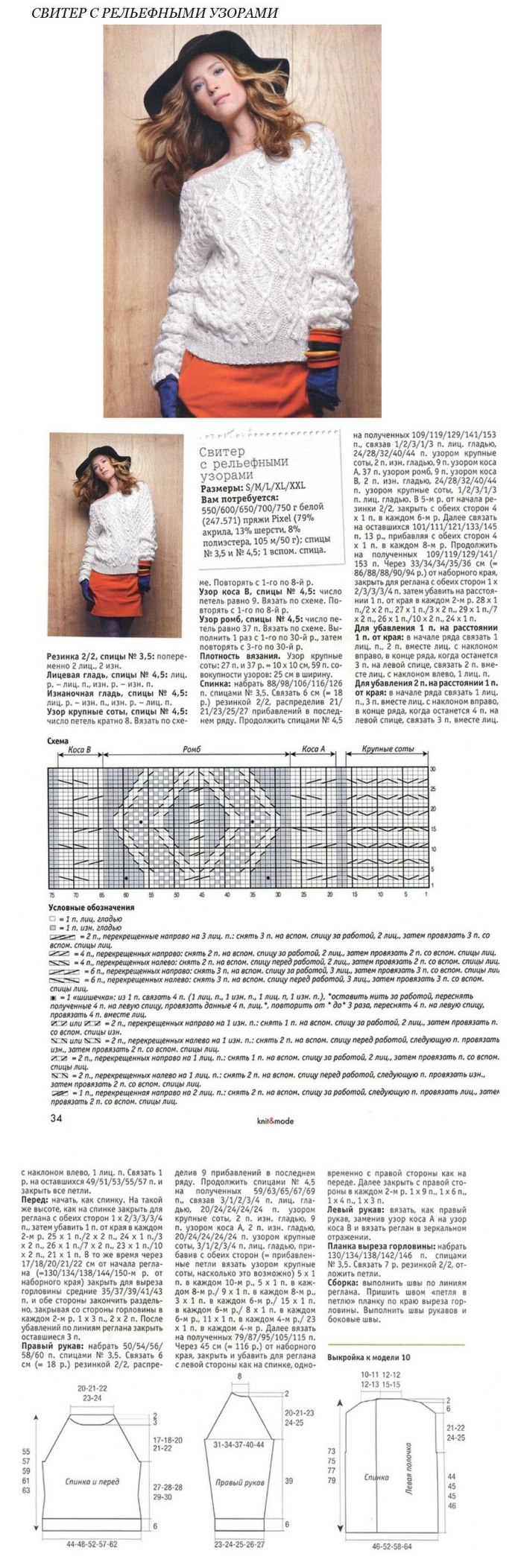 Женские джемпера вязаные спицами схемы и описание