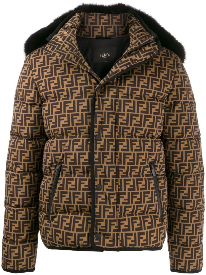 Fendi куртка мужская золотис