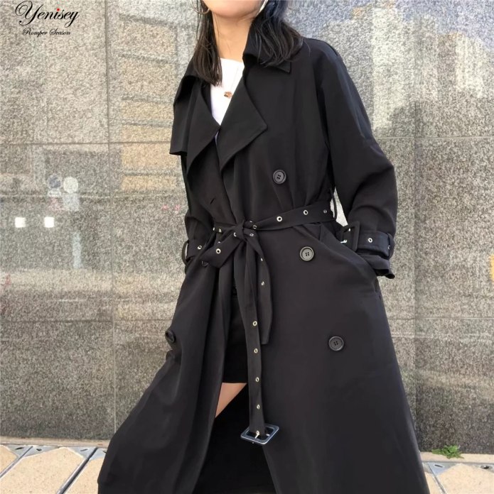 Trench Coat черный плащ