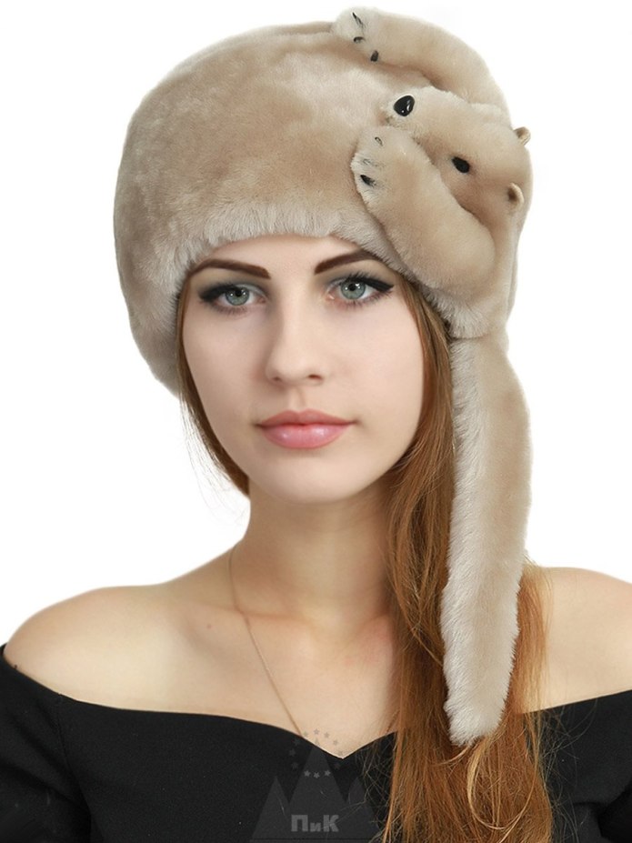 Береты женские зимние из овчины
