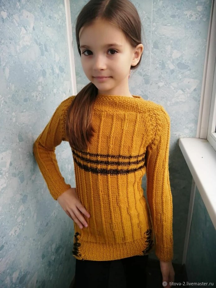 Желтый свитер Zara Knit
