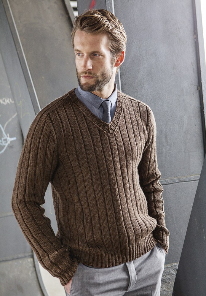 Massimo Dutti мужской свитер белый с серыми манжетами