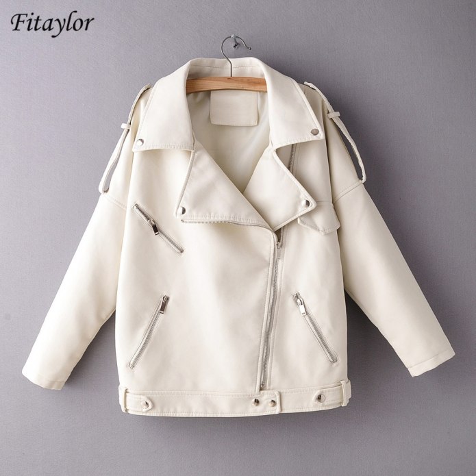 Chic Ladies Leather Jacket