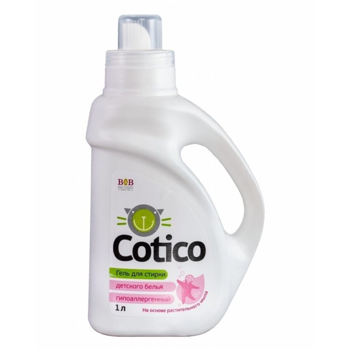 Гель д/стирки Cotico цветного и линяющего белья 1л