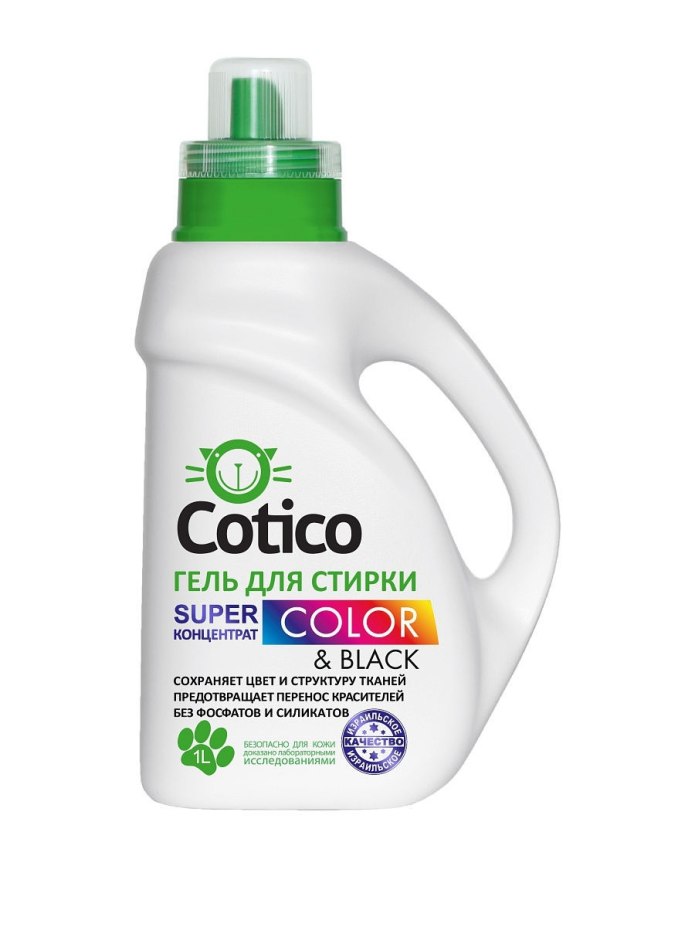 Жидкое средство для стирки Cotico, гель, для спортивных тканей, 1 л