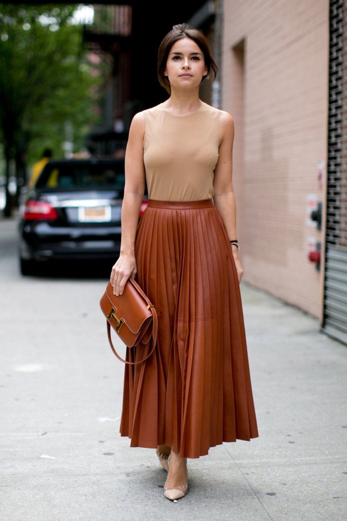 Valentino Red юбка плиссированная Sunray