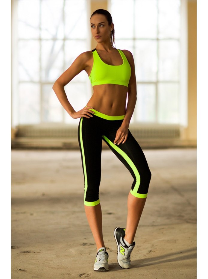 Basic Lemon топ designed for Fitness