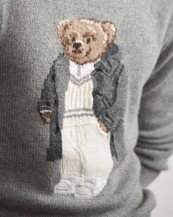 Ralph Lauren медведь вышивка
