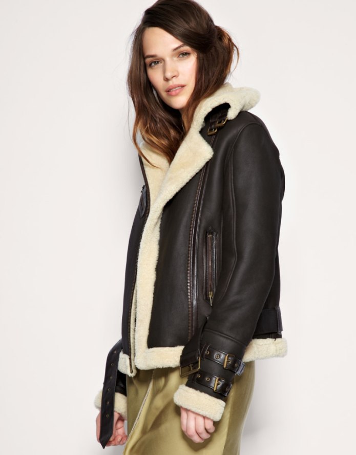 Дубленка Zara Авиатор пилот