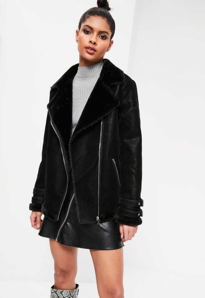 Zara зимняя кожанка