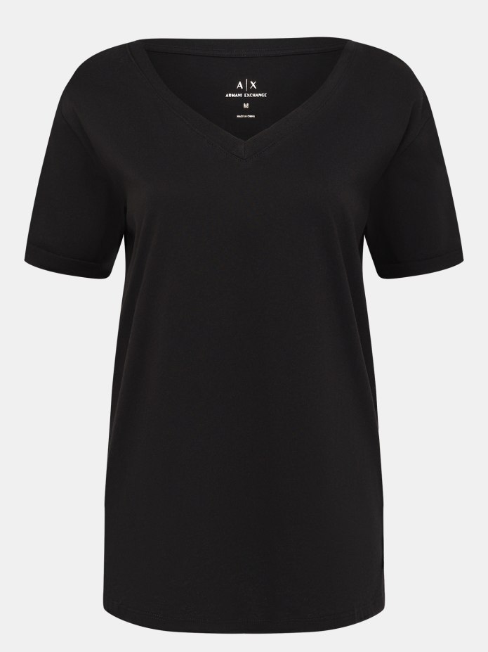 Armani Exchange футболка мужская черная