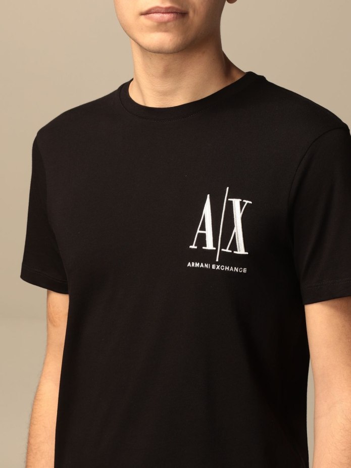 Armani Exchange футболка мужская черная