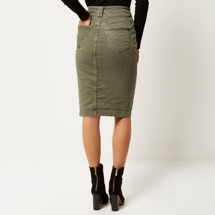 Юбка River Island зеленая