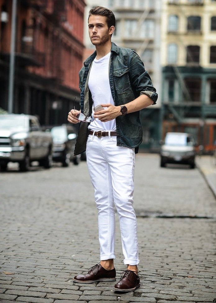Street Style man тренч