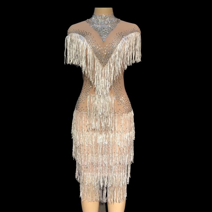 Latin Dresses с бахромой