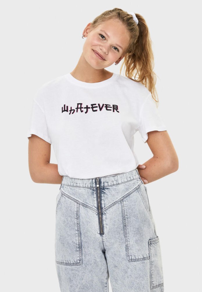 Футболка AC DC женская Bershka 2020