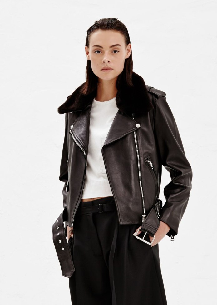 Кожаная куртка acne Studios Oversize