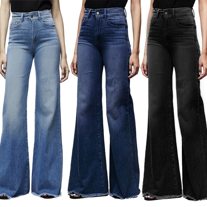 Джинсы клеш 2020 wide Leg