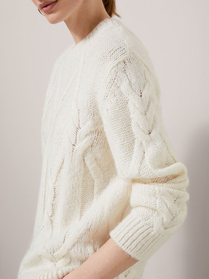 White Jumper massimo Dutti