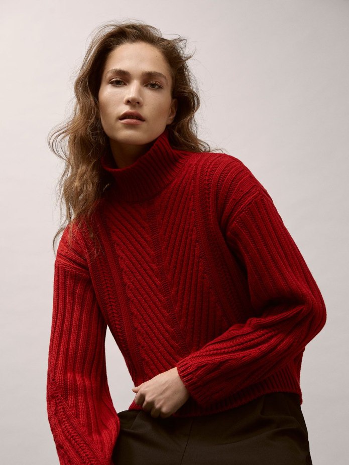 Massimo Dutti свитер с косами