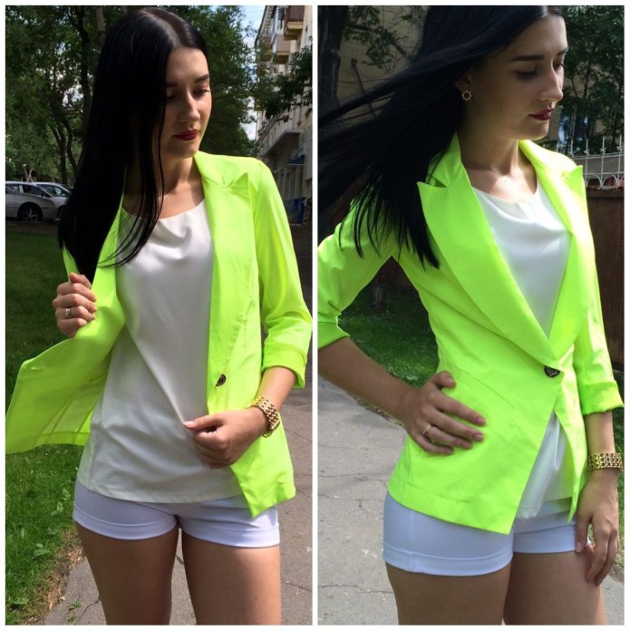 Lime рубашка зеленая
