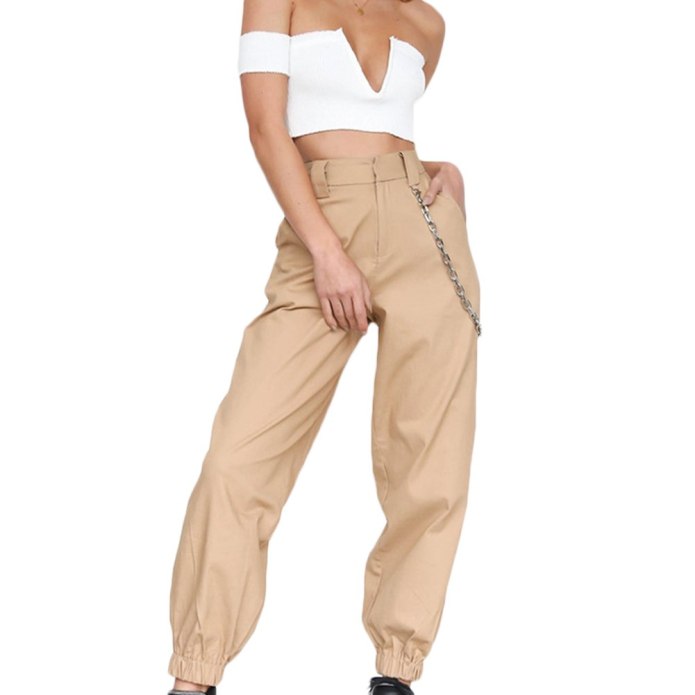 Boohoo брюки женские хаки