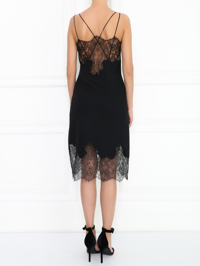 Ermanno Scervino черное платье с кружевом Exclusive