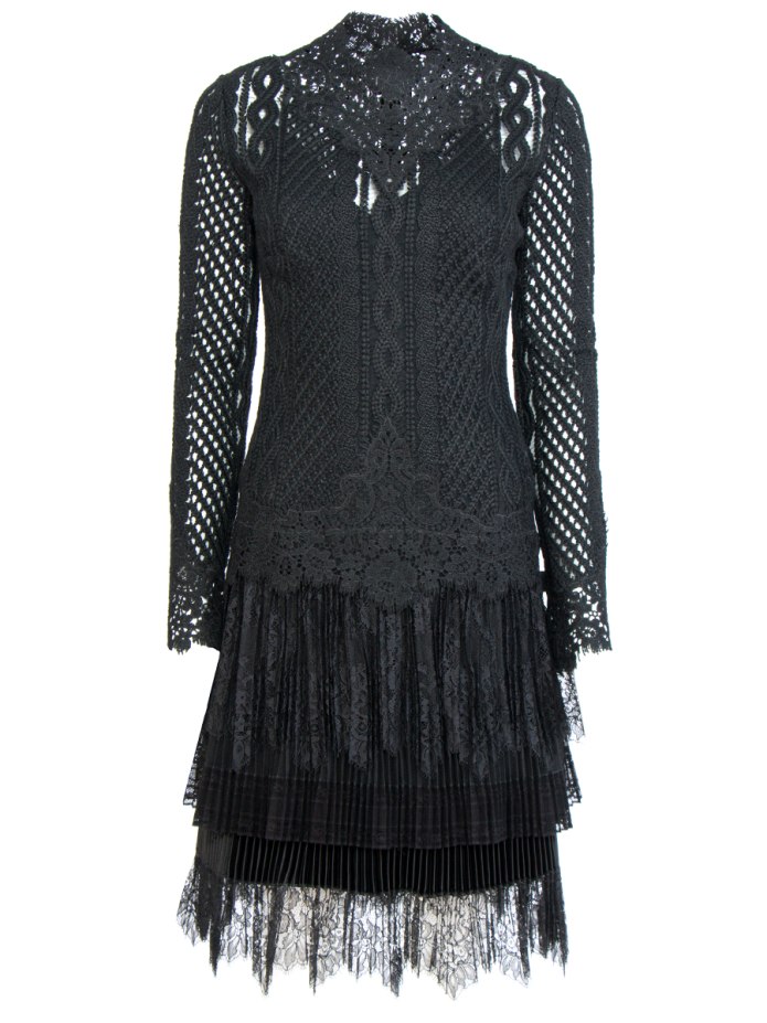 Ermanno Scervino платье голубое кружево