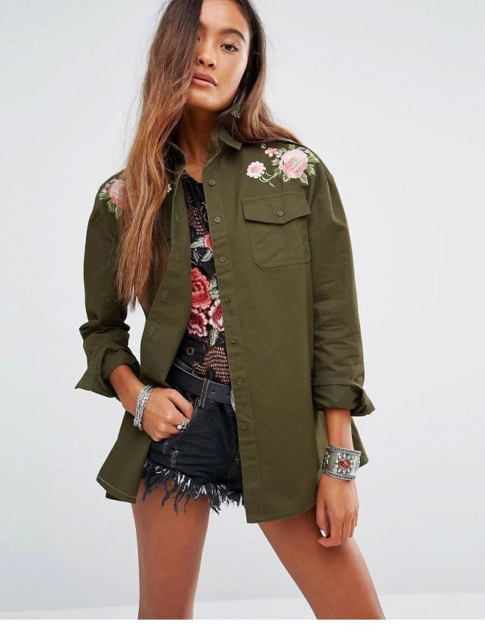 Куртка милитари женская ASOS