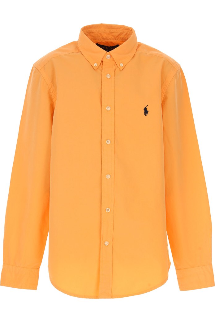 Рубашка Ральф Лорен оранжевая Camicia