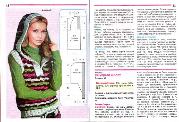 Вязание свитер с капюшоном схема