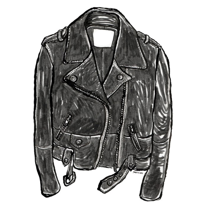 Leather Jacket Kurt Cobain