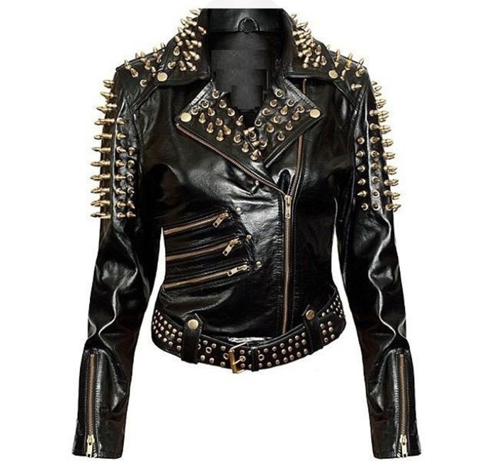 Philipp plein Leather Jacket women Yellow