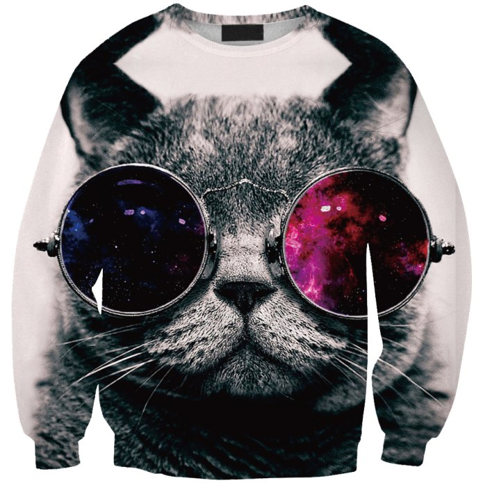 Мужская толстовка 3d Cat XL