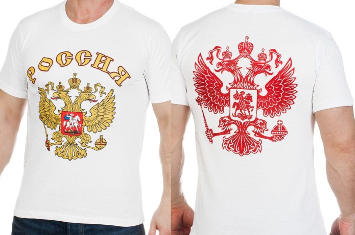 Футболки с российским принтом