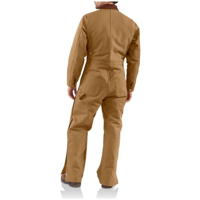 Brown Bib Carhartt Insulated Coveralls