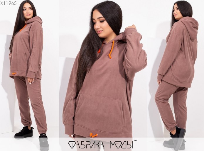 KS.021.38 спортивный костюм "Oversize" с начесом капучино
