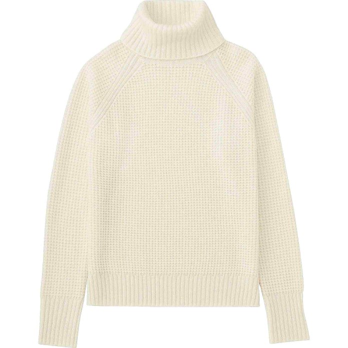 Серая кашемировая водолазка Uniqlo