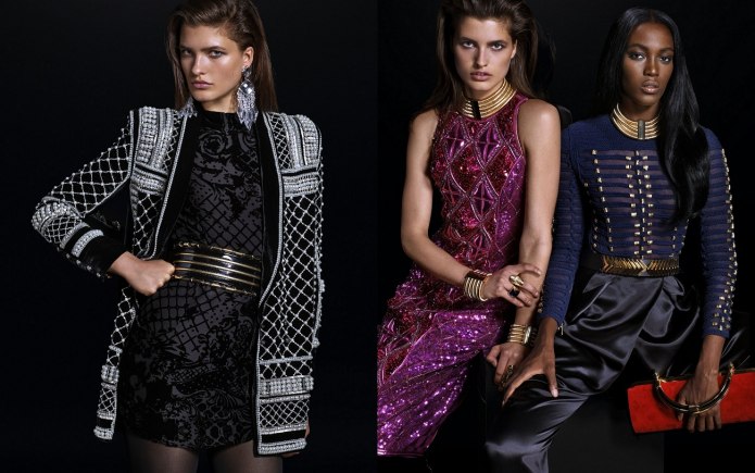 Balmain Couture 80 90 черно белое платье
