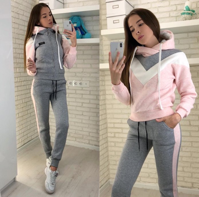 Спортивный костюм женский теплый тройка