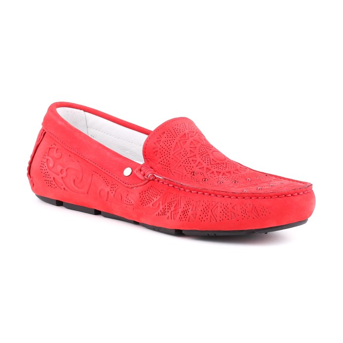 Tods красные мокасины мужские