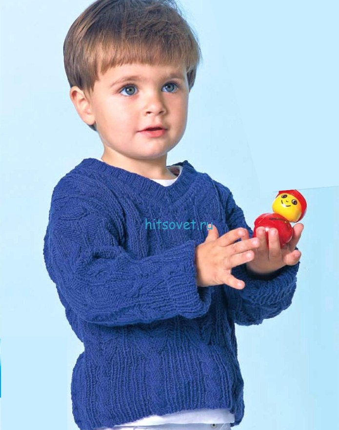 Модные вязаные вещи для мальчиков
